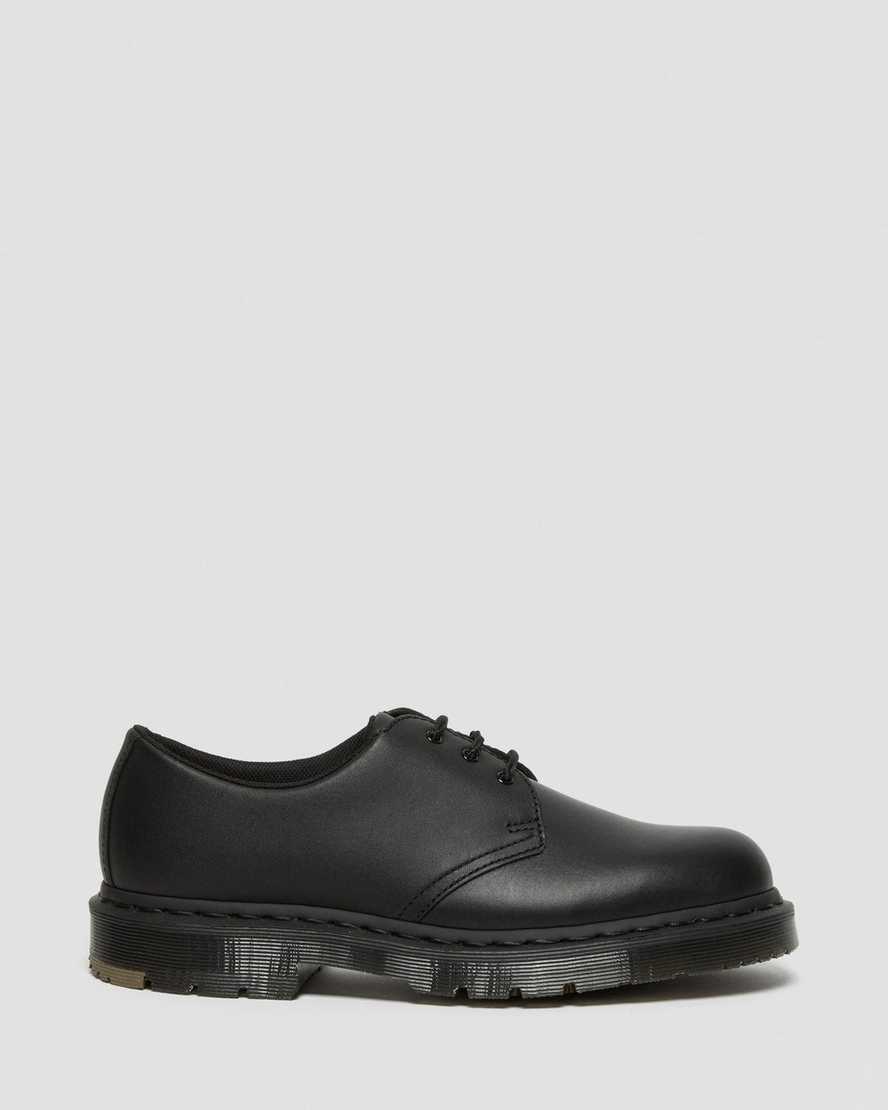 black dr martens 1461 mono slip resistant womens oxford shoes
