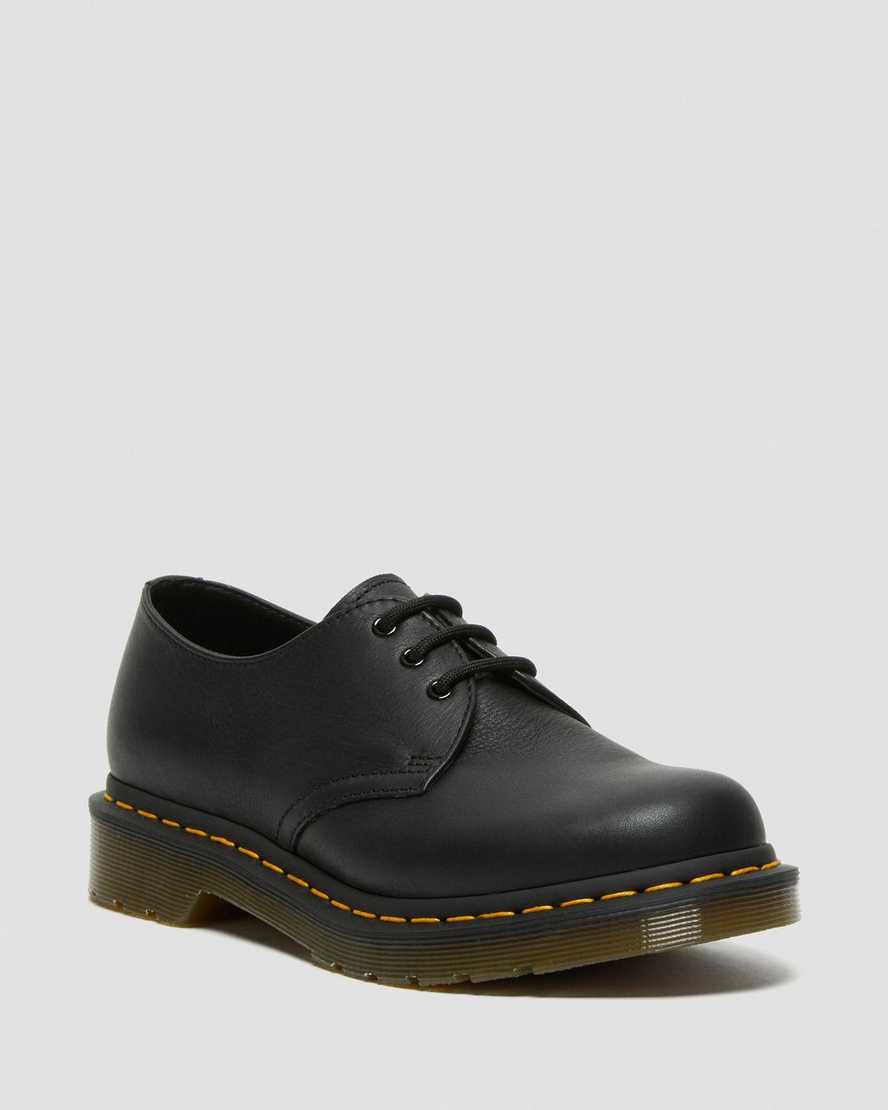 black dr martens 1461 virginia womens oxford shoes