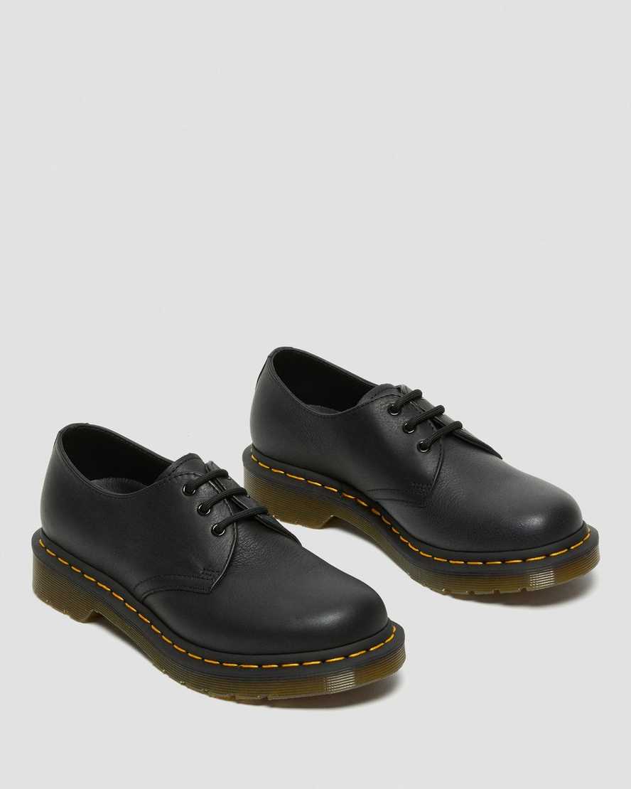 black dr martens 1461 virginia womens oxford shoes