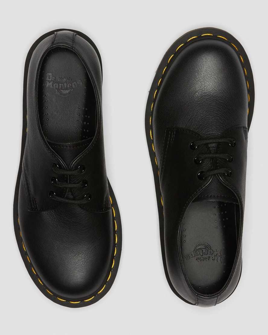 black dr martens 1461 virginia womens oxford shoes