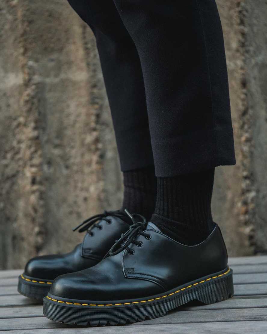 black dr martens 1461 bex smooth womens oxford shoes