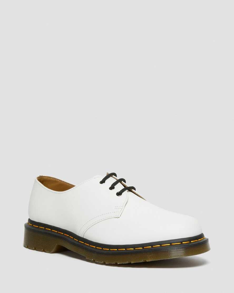 white dr martens 1461 smooth womens oxford shoes