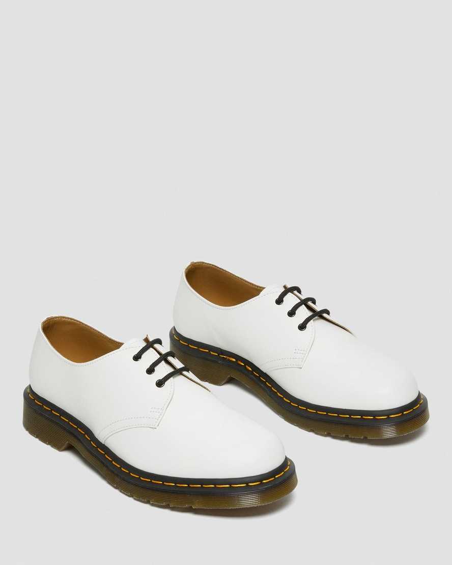 white dr martens 1461 smooth womens oxford shoes