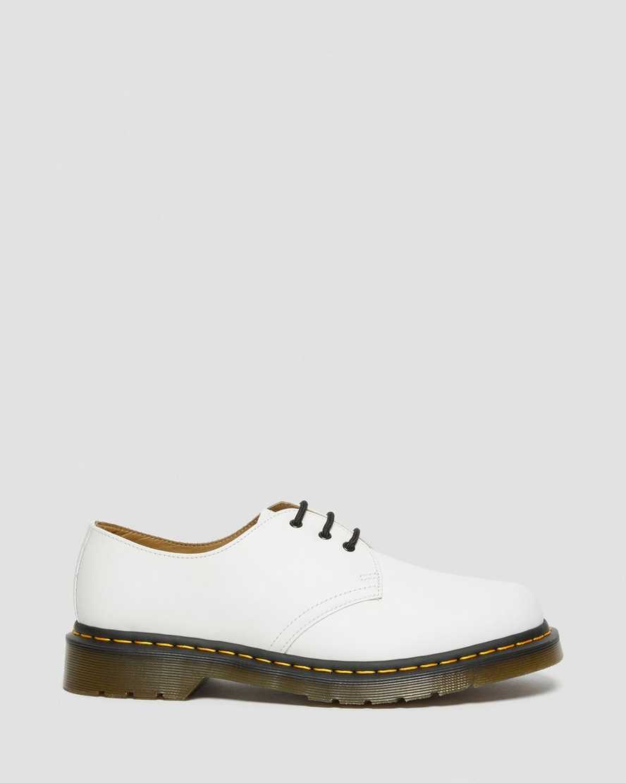 white dr martens 1461 smooth womens oxford shoes