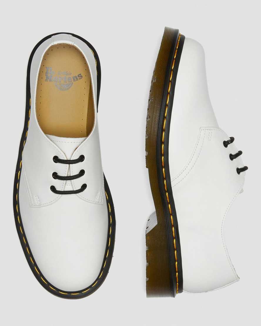 white dr martens 1461 smooth womens oxford shoes
