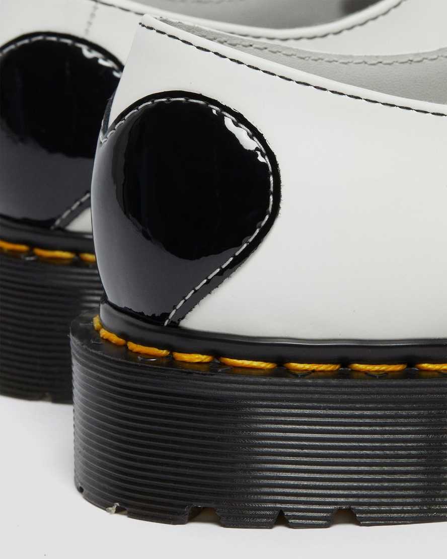 white black dr martens 1461 hearts smooth amp patent womens oxford shoes