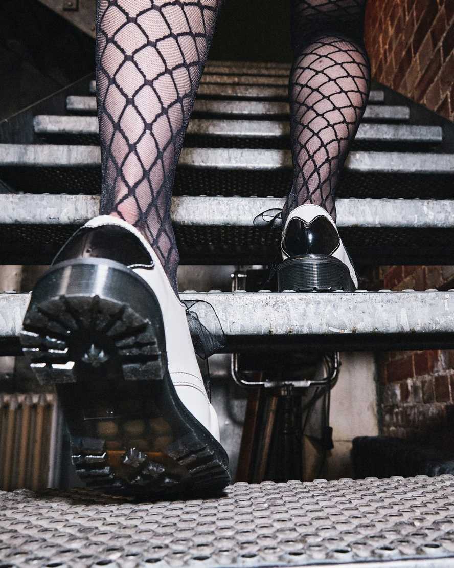 white black dr martens 1461 hearts smooth amp patent womens oxford shoes