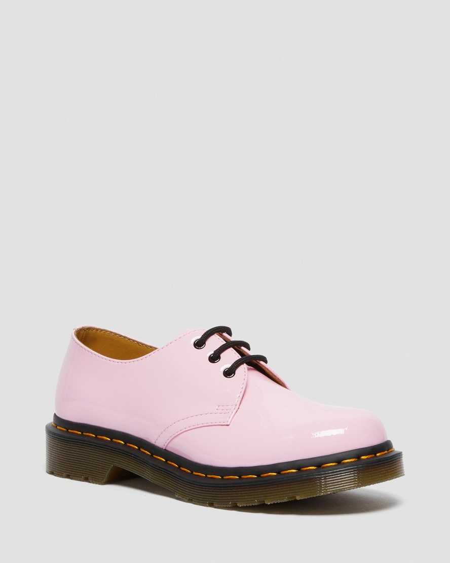 pink dr martens 1461 patent womens oxford shoes