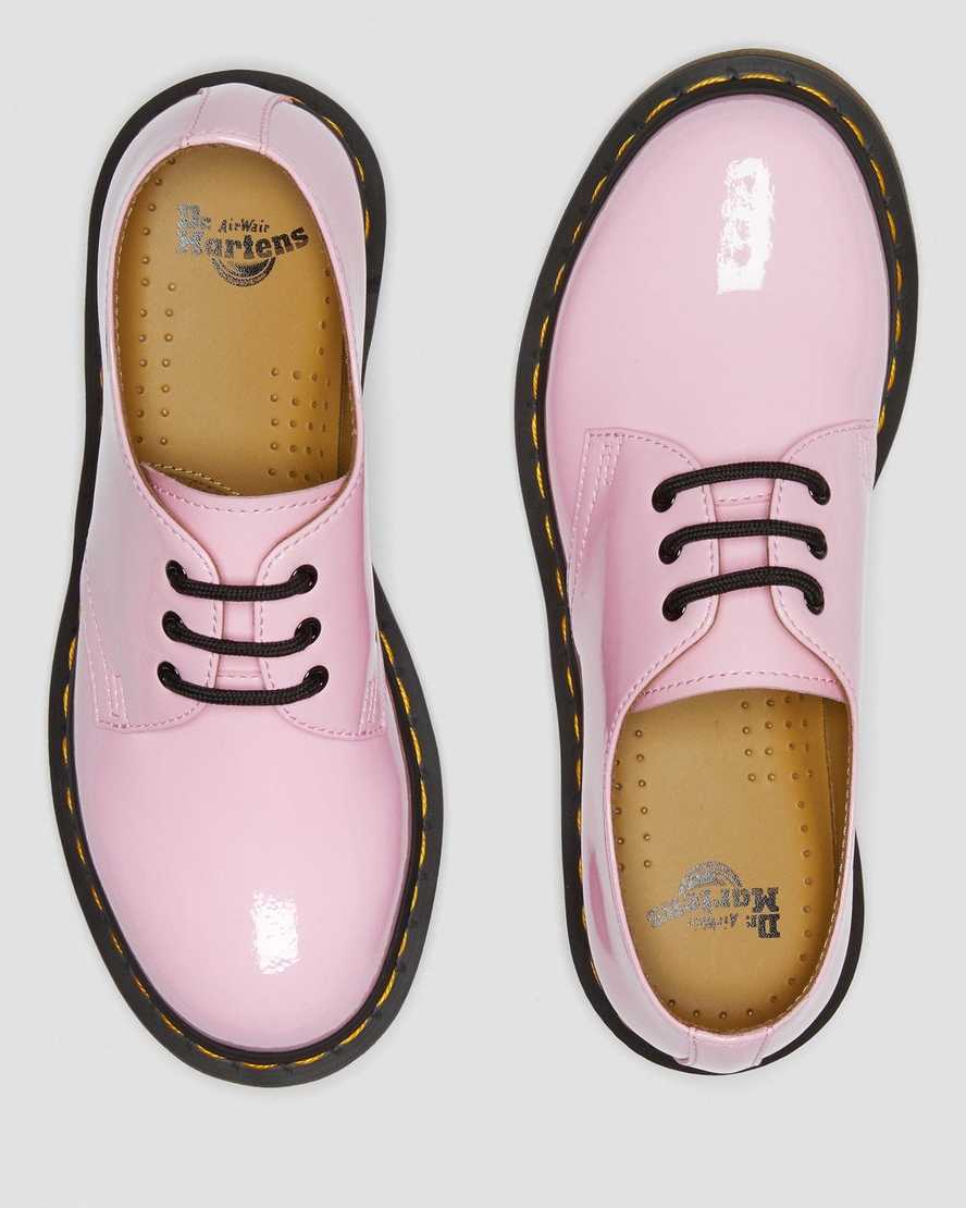 pink dr martens 1461 patent womens oxford shoes