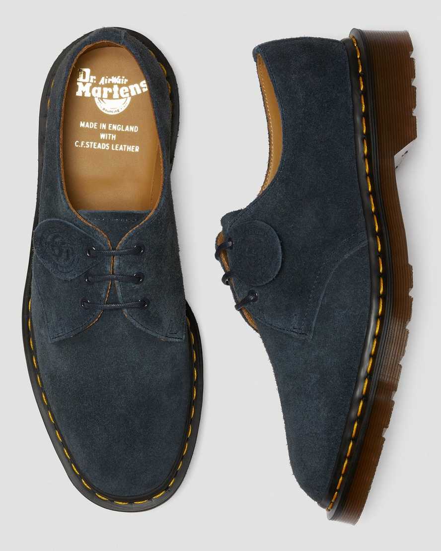 navy dr martens 1461 made in england womens oxford shoes
