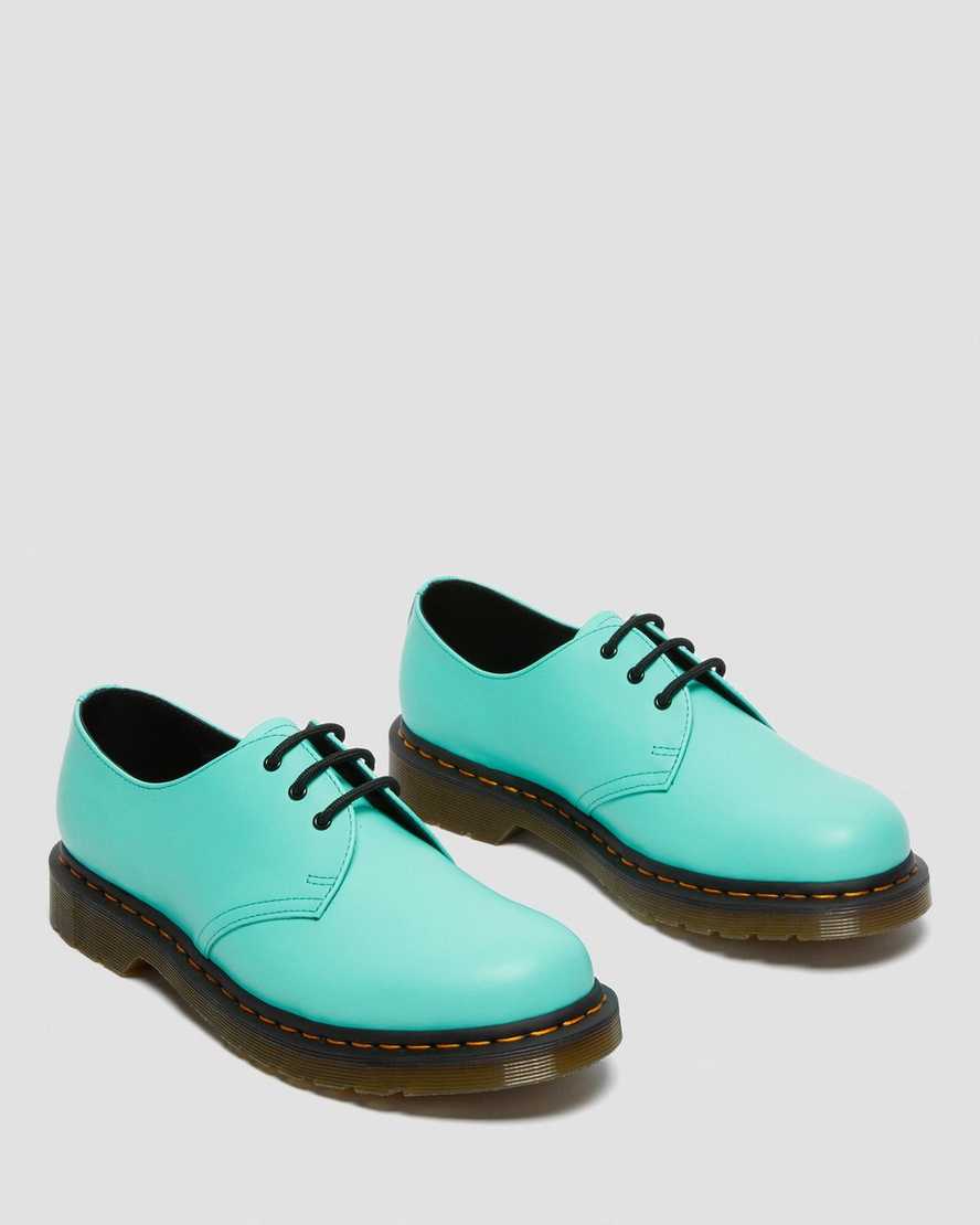 turquoise dr martens 1461 smooth womens oxford shoes