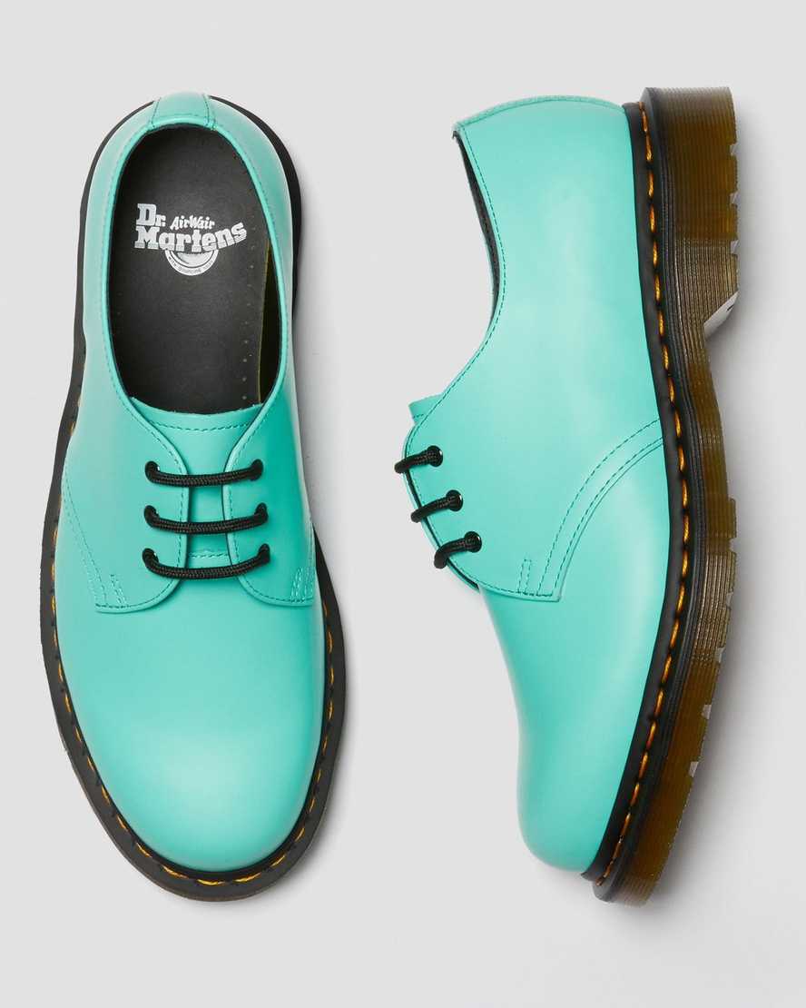 turquoise dr martens 1461 smooth womens oxford shoes