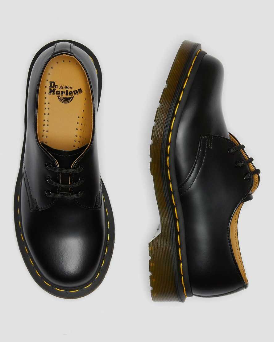 black dr martens 1461 smooth womens oxford shoes