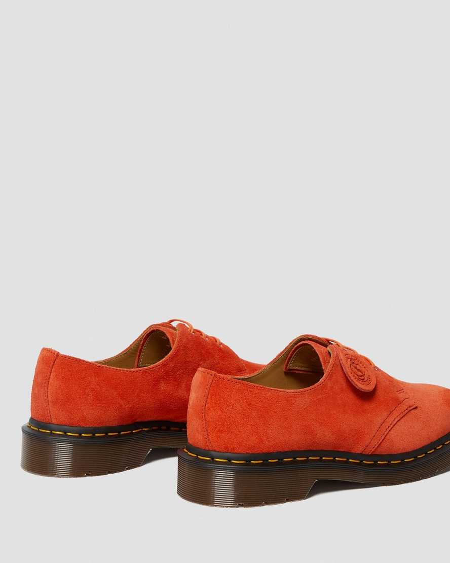 orange dr martens 1461 made in england womens oxford shoes