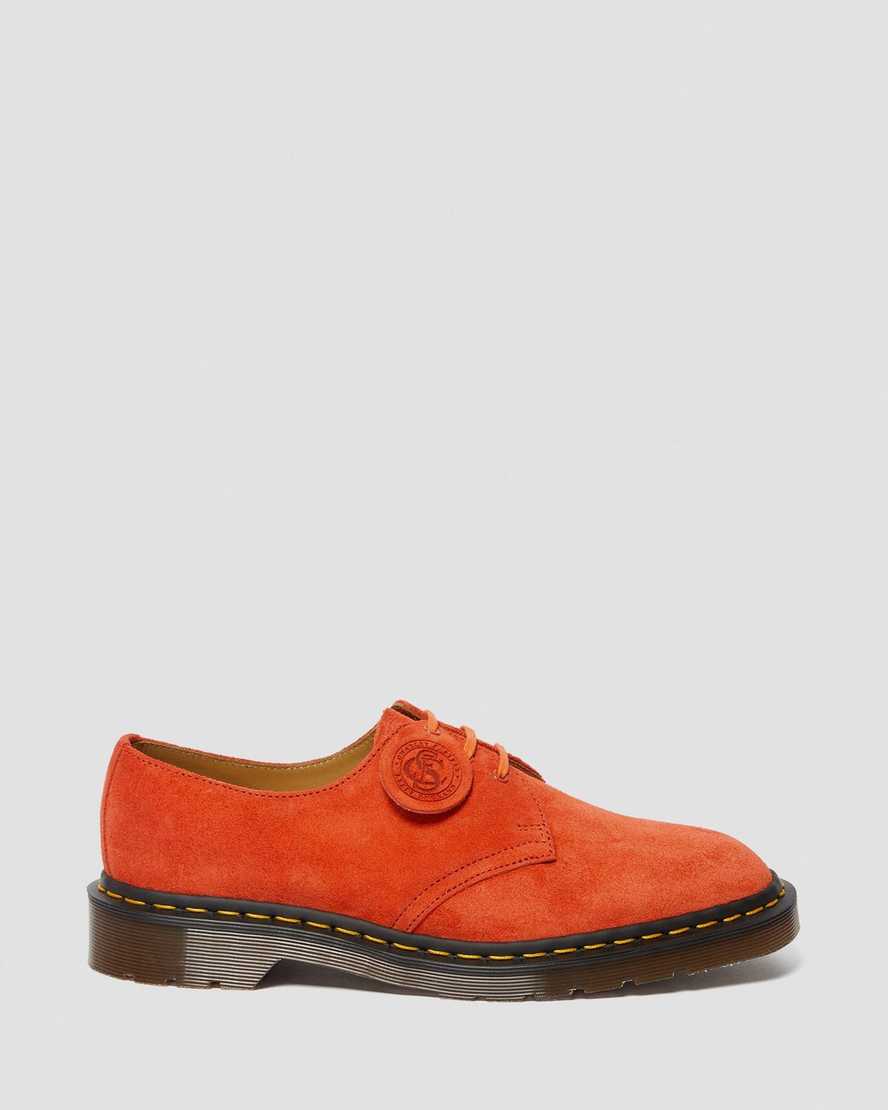 orange dr martens 1461 made in england womens oxford shoes