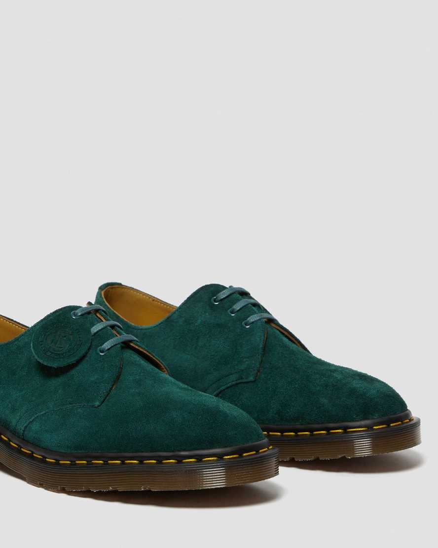 green dr martens 1461 made in england womens oxford shoes