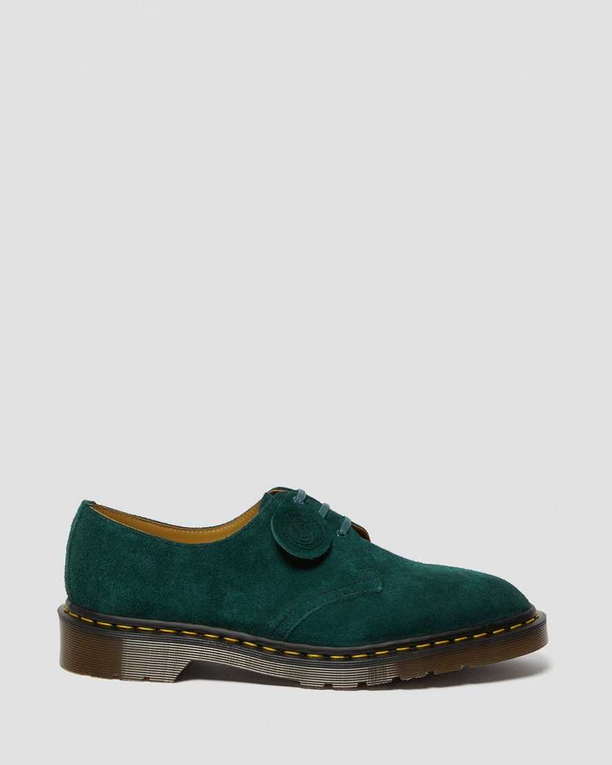 green dr martens 1461 made in england womens oxford shoes