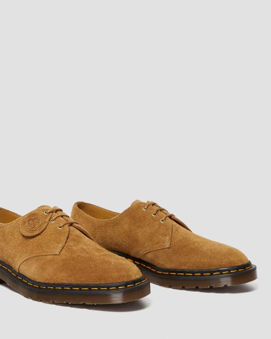 brown dr martens 1461 made in england womens oxford shoes