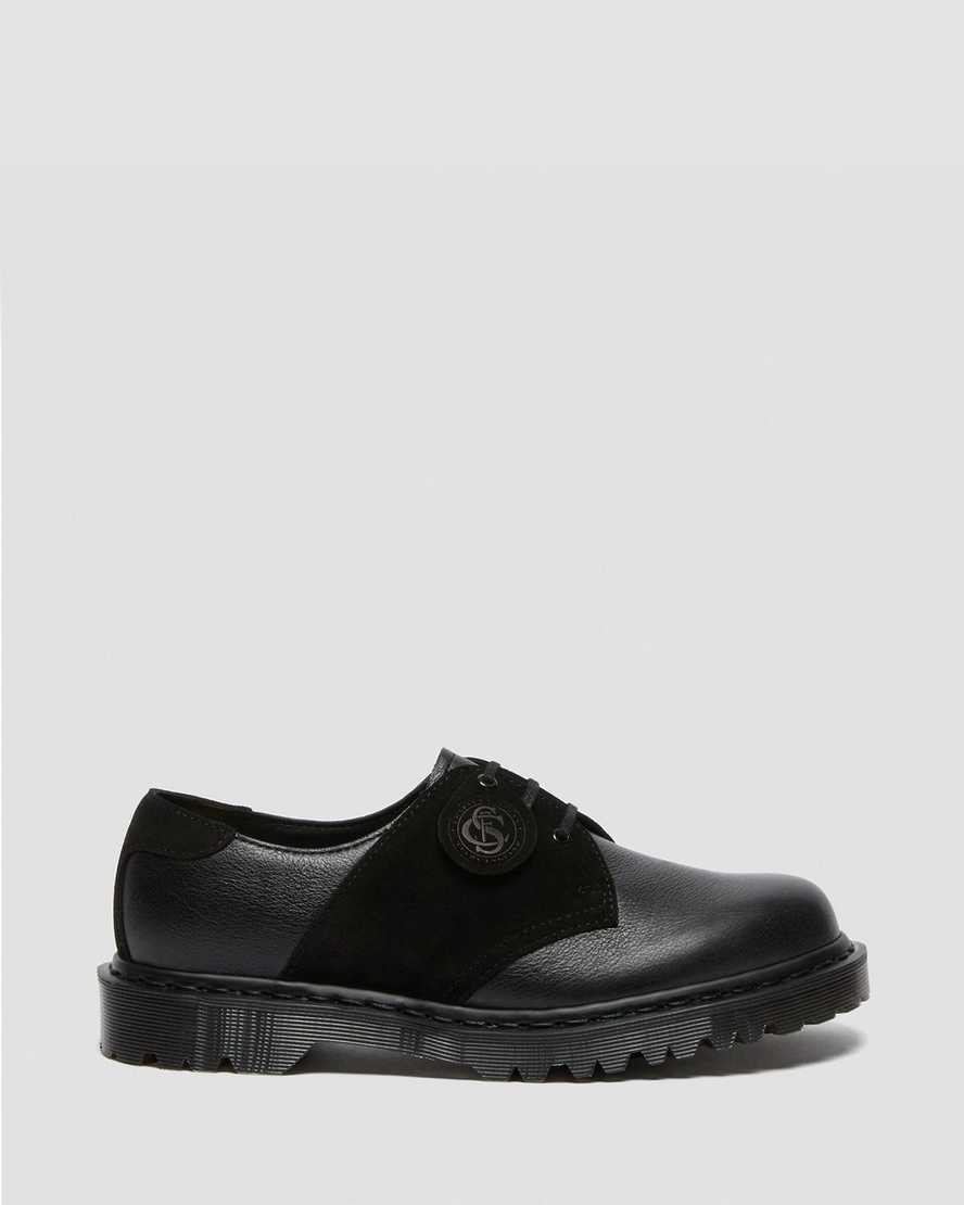 black dr martens 1461 womens saddle shoes