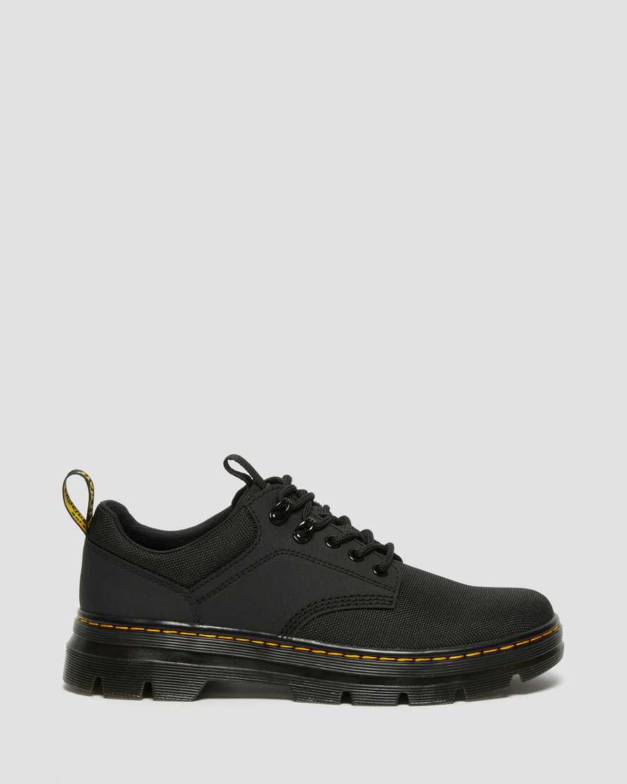 black dr martens reeder womens utility shoes